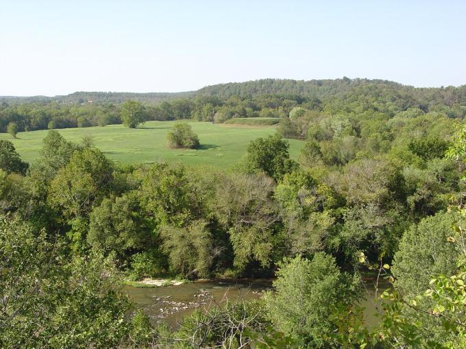 View of Mound Bottom from Mace Bluff.